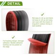thumbnail image 4 of Protector de faldones laterales para coche Universal 13Ftx2.54In Negro Rojo PVC 1 Pcs, 4 of 6