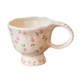 thumbnail image 3 of Taza de café de cerámica con diseño de flores Gloria Estilo C, 3 of 9