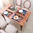 thumbnail image 6 of XMXY Woven Placemats Set of 6 PCS, Butterfly Stalks Collage Table Mats Washable Heat Resistant Placemats, 6 of 6
