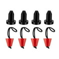 thumbnail image 1 of 8 Pcs Bouchons de Scupper de Kayak Durables avec Cordon, Remplacement Assis-Debout, Drain de Kayak Rouge, 1 of 7