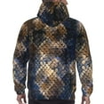 thumbnail image 5 of Bingfone Watercolor Snake Skin Men'S Drawstring Hoodie Long Sleeve Pocket Sweatshirts-4x-Large, 5 of 9