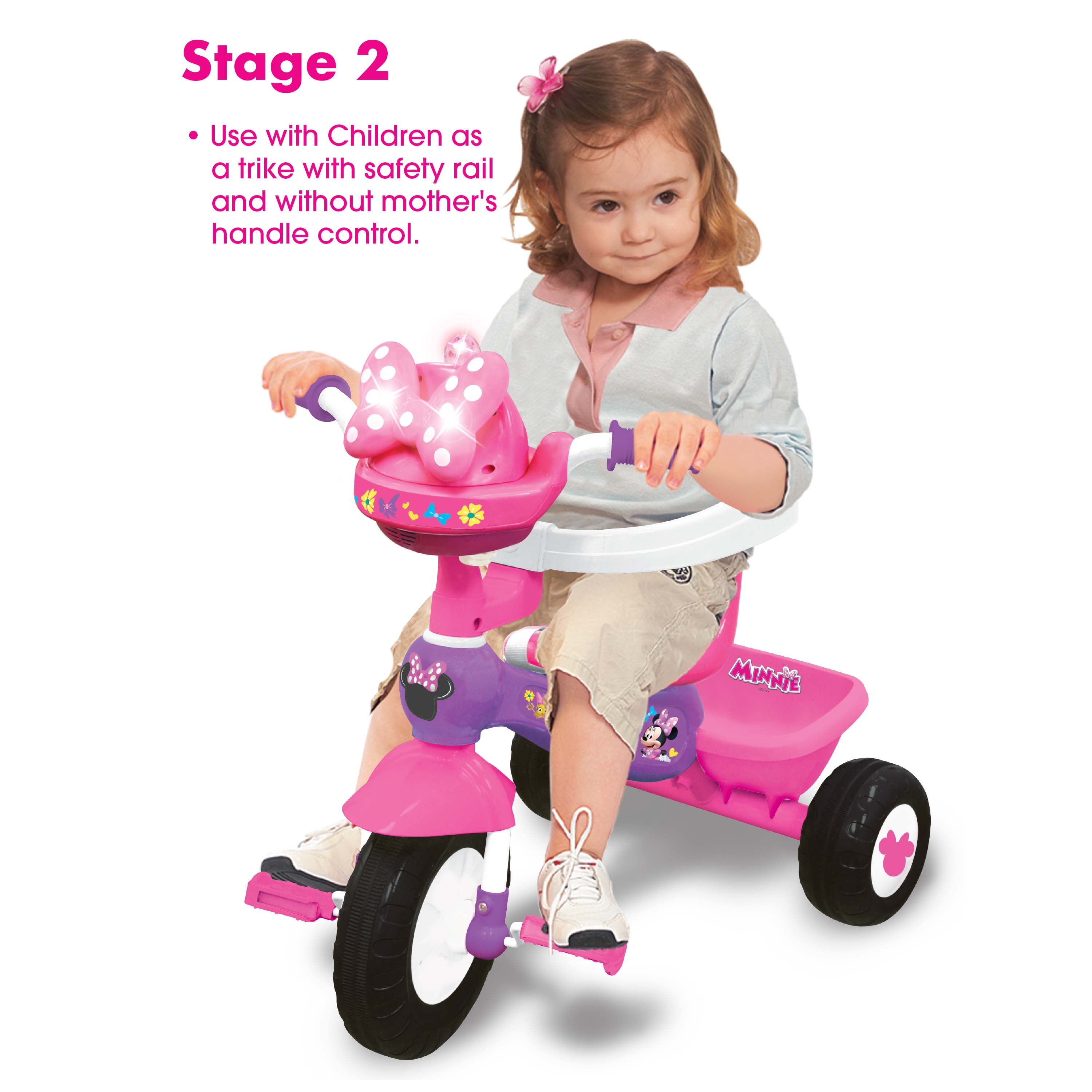 minnie mouse trike with parent handle