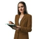 thumbnail image 1 of Saco Entallado de Mujer Elegante y Versátil Camel Grande, 1 of 4