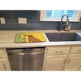 thumbnail image 3 of Carolines Treasures WDK5321DDM 21 x 14 in. Summer Sunflowers Red Pit Bull Terrier Dish Drying Mat, 3 of 5