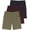 Set 3, variant on 3 Pack: Mens 9" Stretch Golf Shorts with Pockets - Flat Front Casual Work Dress Short for Men