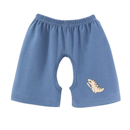 Baby Boys Summer Outdoor Pants Elastic Waist Open Crotch Breathable Clothes Size 3-6 Months