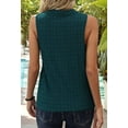 thumbnail image 5 of Women'S Solid Color V-Neck Sleeveless Top Dark Green L, 5 of 6