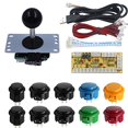 thumbnail image 2 of SJJX DIY Arcade Game Button and Joystick Controller Kit for Rapsberry Pi and Windows,5 Pin Joystick and 10 Push Buttons 823a mix black, 2 of 4