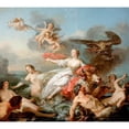 thumbnail image 2 of Jean Baptiste Marie Pierre 22x20 Gold Ornate Framed and Double Matted Museum Art Print Titled - The Abduction of Europa (1750), 2 of 4