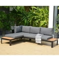 thumbnail image 2 of Amazonia Portofino 2-Piece, 100% FSC  Teak & Aluminum, Patio Modular Set with Olefin Cushions, 2 of 13