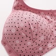 thumbnail image 4 of UNITWRY Front Closure Bras for Women Printed Floral Large Size Without Underwire Solid Color Lace Bras Support Plus Size Bra, 4 of 9