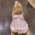 thumbnail image 5 of HQREA Floral Dog Dresses for Large Dogs Girls Valentine Outfits Princess Skirts Bowknot Summer Clothes for Holiday Birthday, 5 of 6