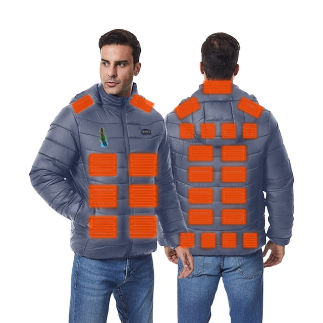Veste Matelassée Homme - Haut Chauffant avec Capuche, Chaude et à la Mode pour Activités Extérieures en Hiver