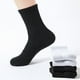 thumbnail image 5 of Calcetines largos para hombre de colores lisos, gruesos y resistentes a los olores y que absorben la humedad, 5 of 8