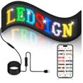 thumbnail image 1 of Señal LED ILEDSHOW de 15 x 4 cm programable con aplicación Bluetooth, 1 of 7