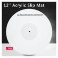 thumbnail image 2 of Acrylic Slip Mat For Phonograph Turntable Vinyl 3MM Anti-static LP Mat 12 Inch Acrylic Pad Improve Sound Quality ,Easy to Use, 2 of 7