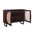 thumbnail image 3 of Linon Keyla Wood Cane Console with Storage in Brown, 3 of 19