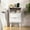 WHITE, variant on Bedroom Dresser with Hanging Rack, 4 Drawers Dresser with Charging Station and LED Lights, Storage Chest of Drawers with Wheels, Wooden Top, for Closet, Living Room Black