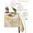 thumbnail image 2 of Yellow Flowers Table Cloth, Watercolor Summer Botanical Floral Waterproof Tablecloth for Rectangle Tables, Reusable Washable Fabric Table Cover for Restaurant Kitchen Dining Tables 60"x84", 2 of 6