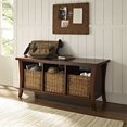 thumbnail image 2 of Crosley Meubles Wallis Banquette de Rangement d'Entrée - Acajou Vintage, 2 of 5