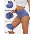 thumbnail image 2 of Buankoxy Women's Breathable Underwear High Waist Mesh Panties,6-Pack,Size 5, 2 of 7