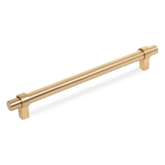 10 Pack - Cosmas® 161-160BG Brushed Gold Contemporary Bar Cabinet Handle Pull - 6-5/16" Inch (160mm) Hole Centers