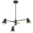 thumbnail image 4 of 83543BK Lark Birdie - 15W 3 LED Convertible Chandelier In Mid-Century Modern-10.25 Inches Tall and 30 Inches Wide, 4 of 24