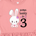 thumbnail image 4 of Inktastic Somebunny is Three-third Birthday Bunny Girls Toddler Dress, 4 of 5