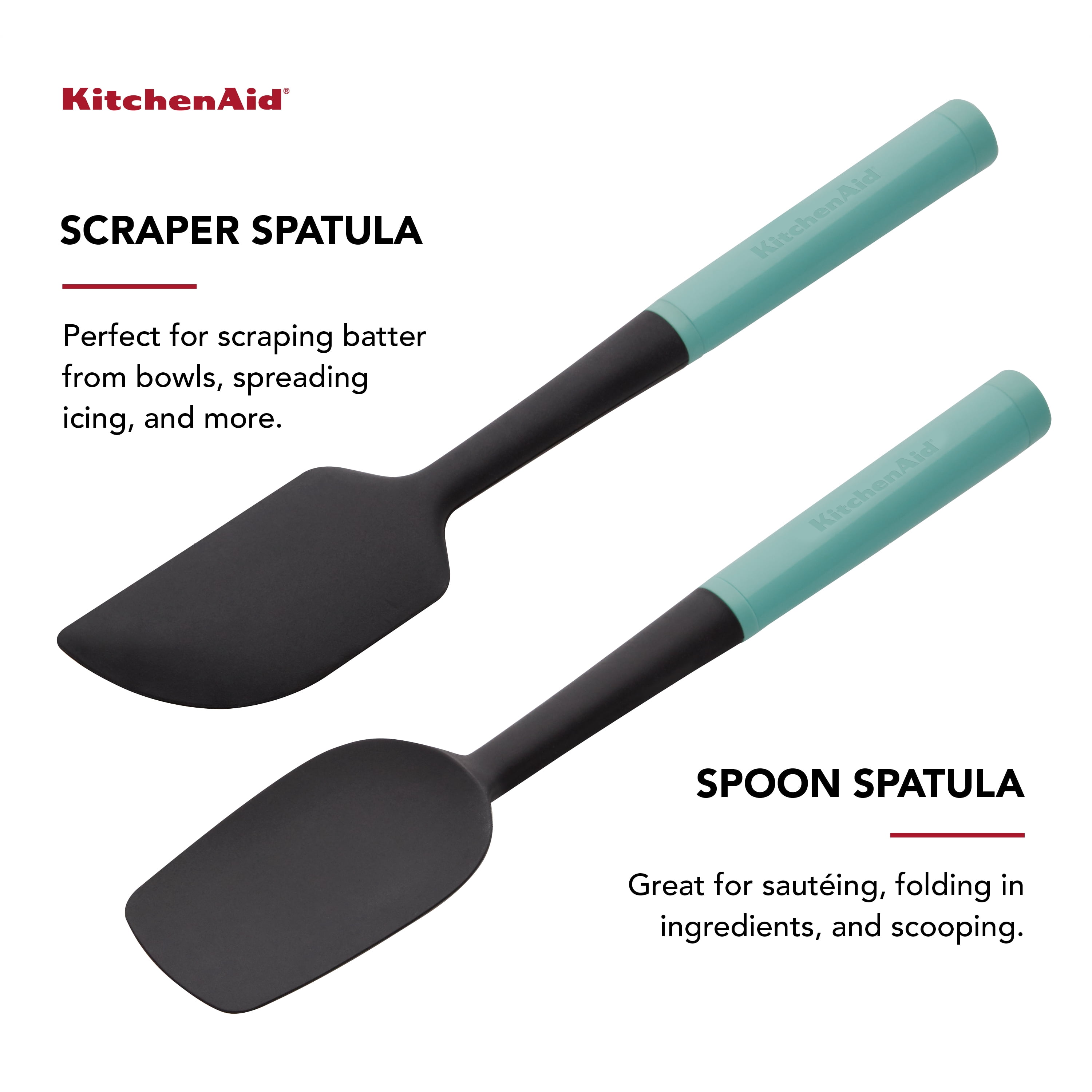 Kitchenaid Universal 2-piece Spatula Set in Aqua Sky