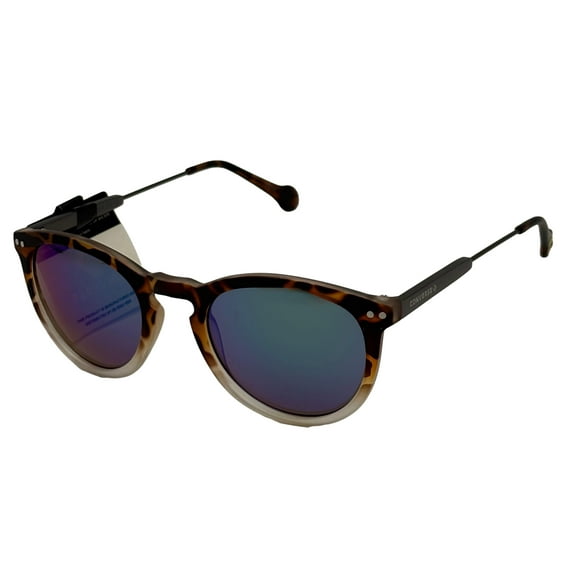 Converse Mens Sunglass Tear Drop M, Tortoise Crystal Plastic, Flash Lens H085