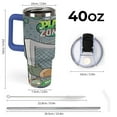 thumbnail image 2 of Plants Vs Zombies 40 Oz Tumbler With Handle And Straw Lid, Stainless Steel Vacuum Insulated Tumbler, Travel Mug Straw Covers Cup, Gifts for Women Men, 2 of 8