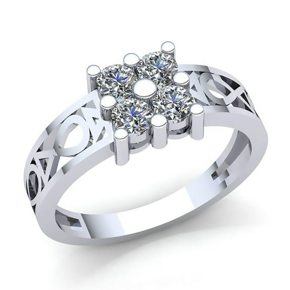 Genuine 1ctw Round Cut Diamond Mens Classic Anniversary Engagement Ring Solid 10K Rose, White or Yellow Gold GH I1-I2