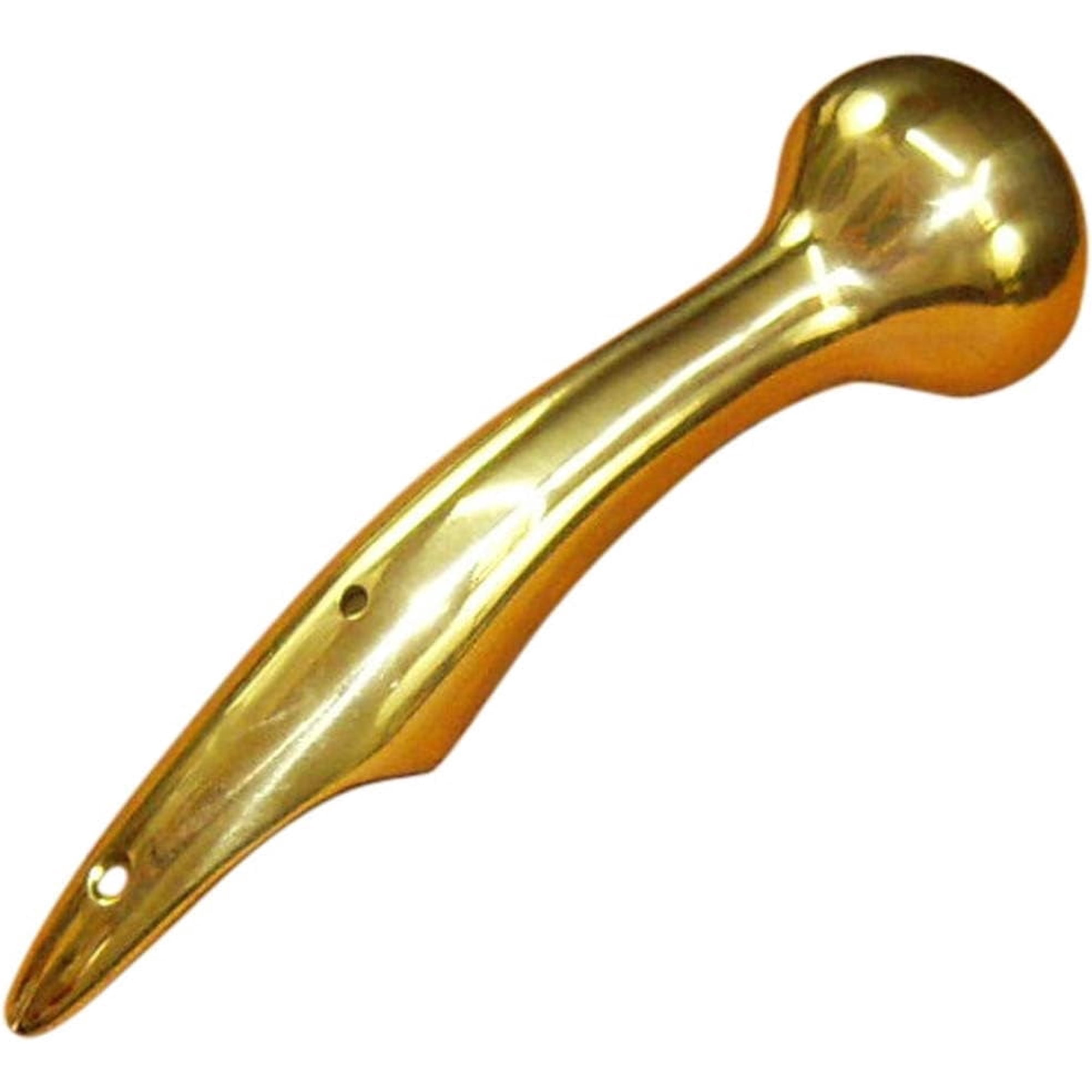 Maritime treasures Hames Solid Brass Walking Stick Cane Handle Traditional 8" Long 3 Hole Model