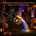 thumbnail image 5 of Halloween Witch Cauldron Garden Light, Halloween Lawn Ornament Flowing LED Stream, Halloween Spinner for Patio Yard, Whimsical Halloween Decor, 5 of 7