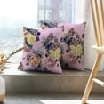 thumbnail image 6 of LALILO Throw Pillow Covers Colorful Floral With Roses Watercolor Cushion Cover 18" x 18", 2 Pack, 6 of 6