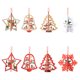 thumbnail image 5 of Adorno colgante de madera 3D 2D para Navidad, estrella para árbol de Navidad, colgantes para Navidad, regalos de Año Nuevo, decoración para fiestas y el hogar, 5 of 6