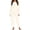 White, variant on QIYAGBSA Fleece Pajama Set for Women Soft Warm Jacquard Long Sleeve Top and Pants (Pink, L)