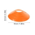 thumbnail image 2 of FRCOLOR  Soccer Cones Disc Hurdles Football Training Equipment Orange, 2 of 8