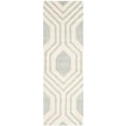 thumbnail image 2 of SAFAVIEH Chatham Zeke Geometric Wool Runner Rug, Gray/Ivory, 2'3" x 7', 2 of 6