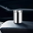 thumbnail image 1 of Silver Metal Car Ashtray Flame Retardant Waterproof Automotive Cigarette Container Funnel Shape Lid Easy Clean Design Universal Fit Interior Accessory For Sedan Suv Truck Vehicle, 1 of 4