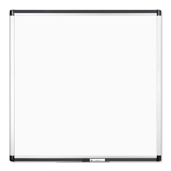 U Brands PINIT Magnetic Dry-Erase Board, 36"x36" Inches, Silver Aluminum Frame, 2806U