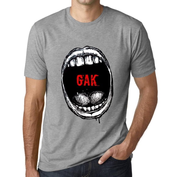 T-Shirt Graphique pour Hommes Bouche Expressions Gak Éco-Friendly Édition Limitée T-Shirt d'Anniversaire Vintage Cadeau Nouveauté