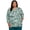 Spruce, variant on Alfred Dunner Womens Detailed V Neck Brushstroke Top