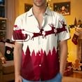 thumbnail image 2 of christmas hawaiian shirt beach vacation clothes Button Down Tropical Holiday Beach Shirts Short Sleeve Casual Vacation, 2 of 8