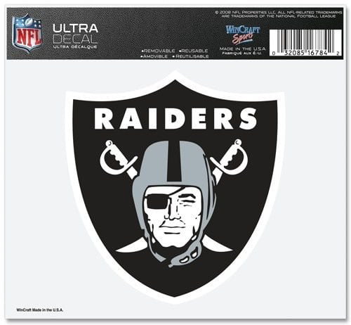12ct NFL Las Vegas Raiders Automotive Mini Decal Stickers 6.25