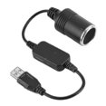 thumbnail image 3 of USB Port to 12V Car Cigarette Lighter Socket Female Converter Adapter Cord, 3 of 3