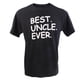 thumbnail image 2 of Camiseta negra para hombre con frases para el Día del Padre, el mejor tío del mundo. ¡Un regalo genial! L, 2 of 9