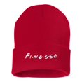thumbnail image 1 of Adult Finesse Embroidered Cuffed Knit Beanie Cap, 1 of 1