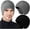 #A- Black, Gray, variant on 2pcs Winter Beanies with Ear Flaps for Men Women, Warm Knit Earflaps Cap Thick Hats