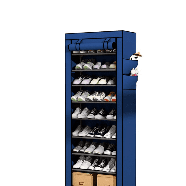 Mueble Zapatera Armario Organizador Repisa Armable Multiusos Xtellar Color Azul